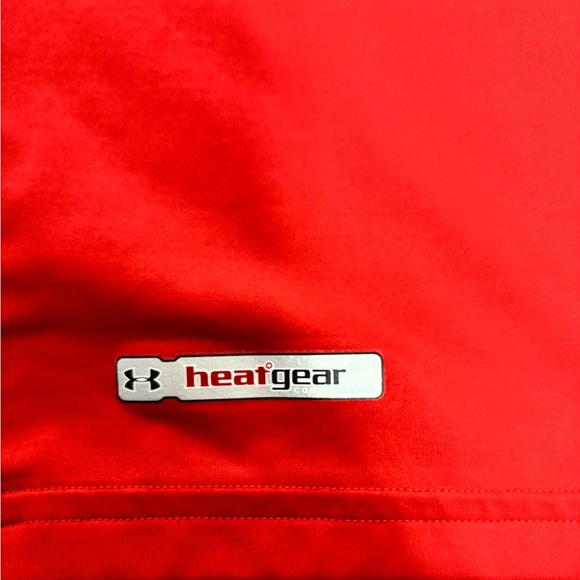 Men’s Large Red Under Armour heatgear Short Sleeve fitted compression shirt - Picture 4 of 4